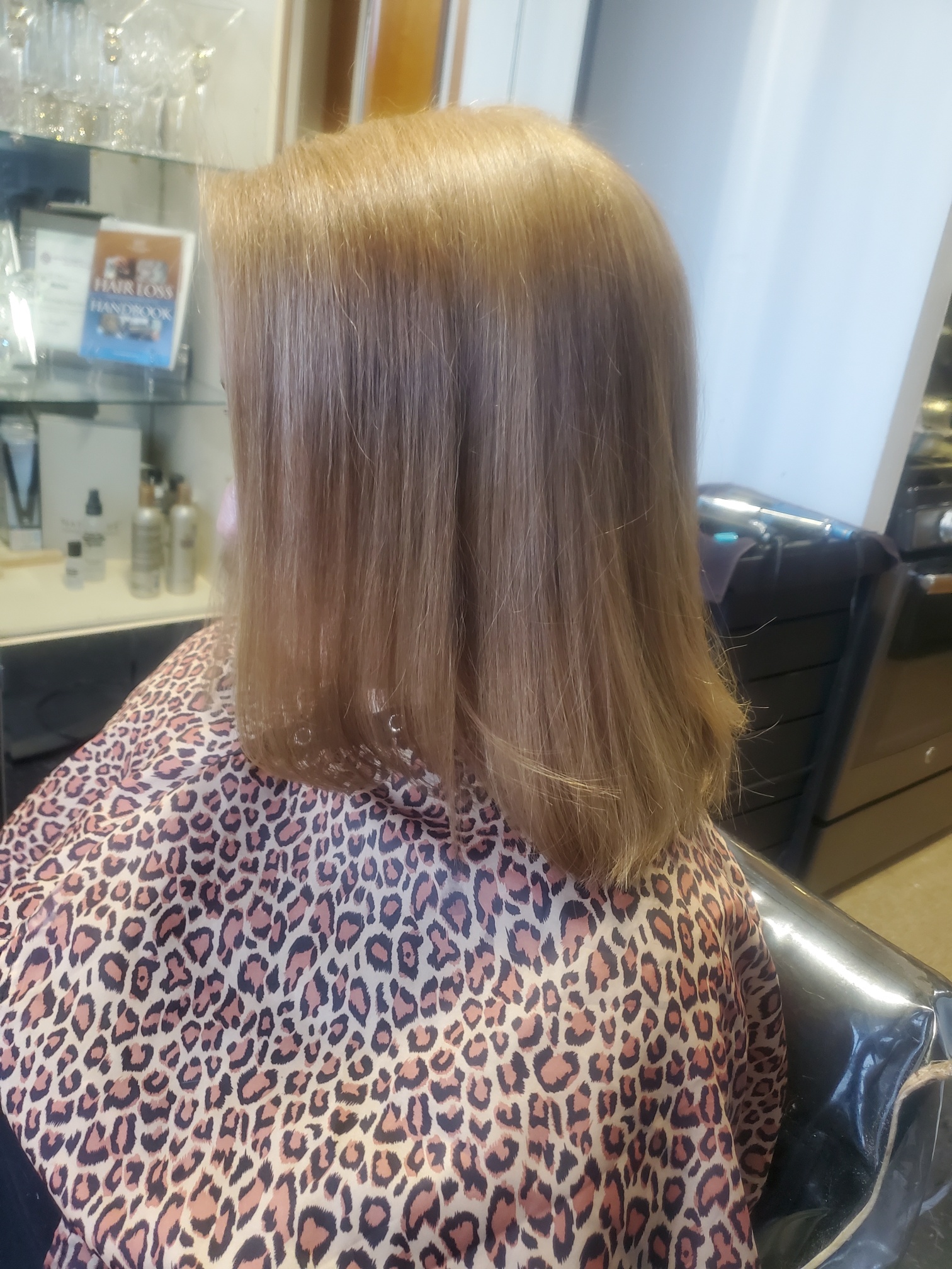 Smooth healthy hair after treatment