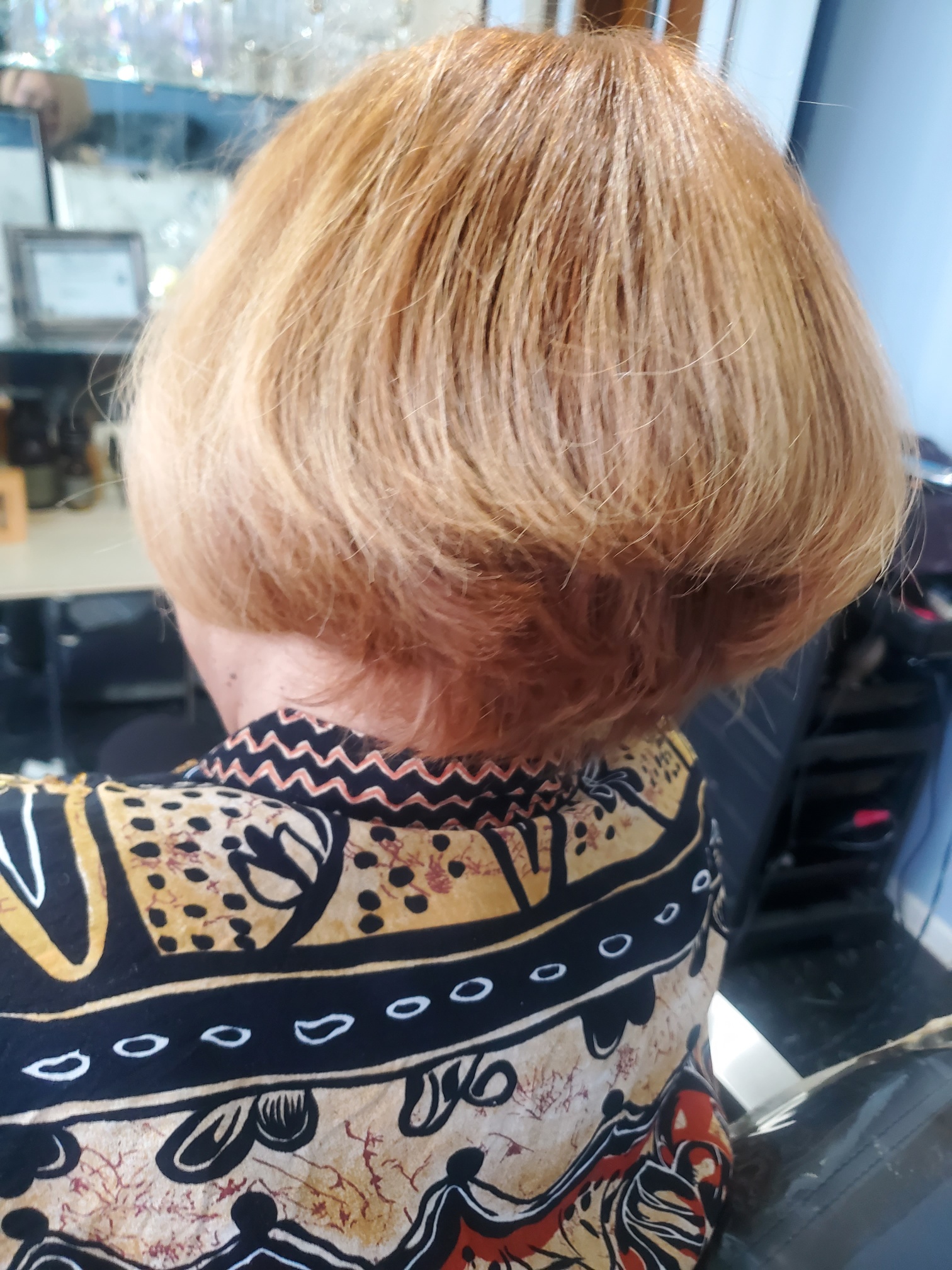 Styled hair restoration results